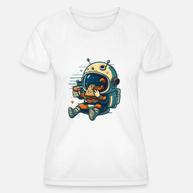 Cute astronaut - Women's Functional T-Shirt - white