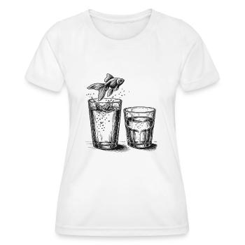 Goldfish - Women's Functional T-Shirt - white - Front - AI Model Female 172 dark (172cm)