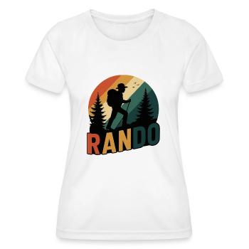 Randonne Rando randonneur - T-shirt sport Femme - blanc - Devant - AI Model Female 172 dark (172cm)