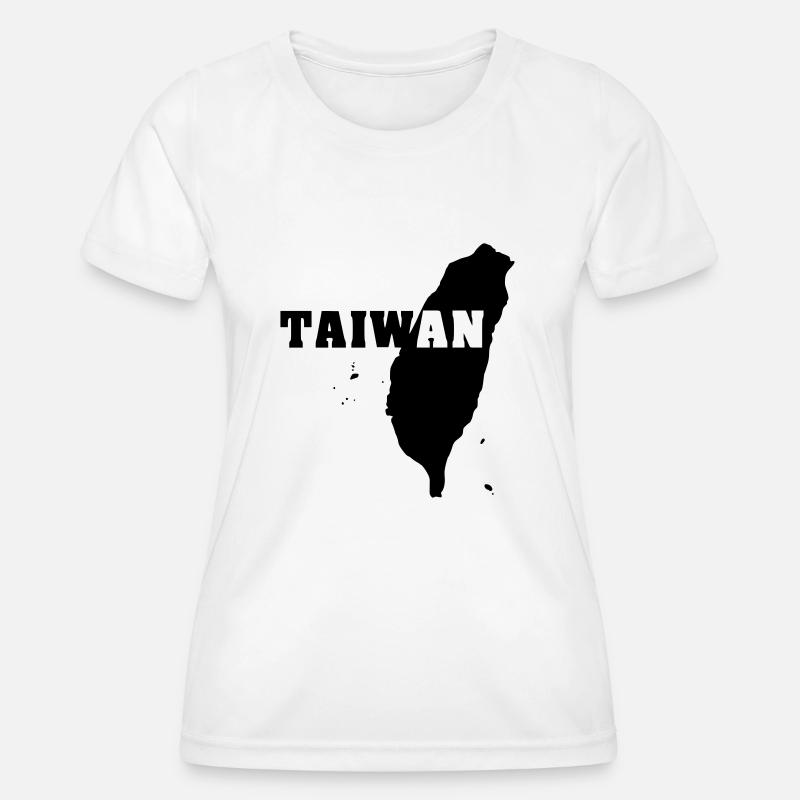 Taiwan (ID: 002004) - Women's Functional T-Shirt - white