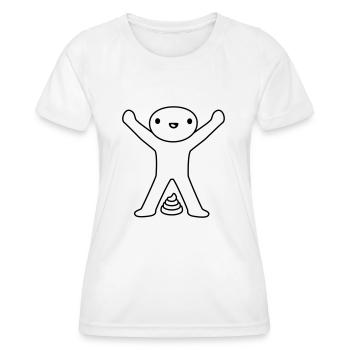 Happy child Kacka made - Women's Functional T-Shirt - white - Front - AI Model Female 172 dark (172cm)