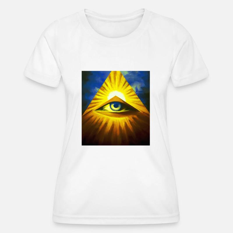 All Seeing Eye - Women's Functional T-Shirt - white