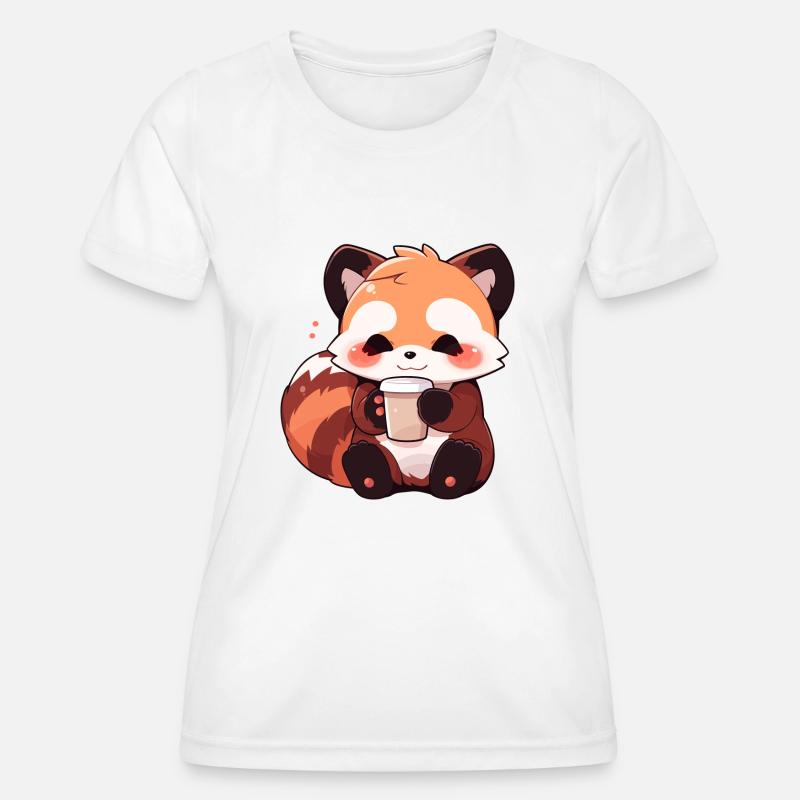 Red panda - Women's Functional T-Shirt - white