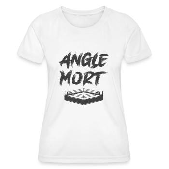 ANGLE MORT MMA BOXE MUAY THAI - T-shirt sport Femme - blanc - Devant - AI Model Female 172 dark (172cm)