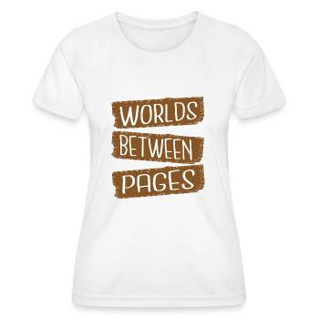 Contemporary Literature Happy Escaping Routine - Women's Functional T-Shirt - white - Front - AI Model Female 172 dark (172cm)