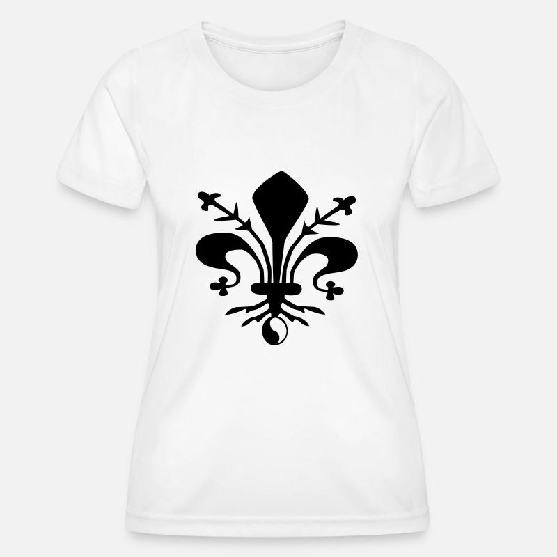 ying yang royal lily - Women's Functional T-Shirt - white
