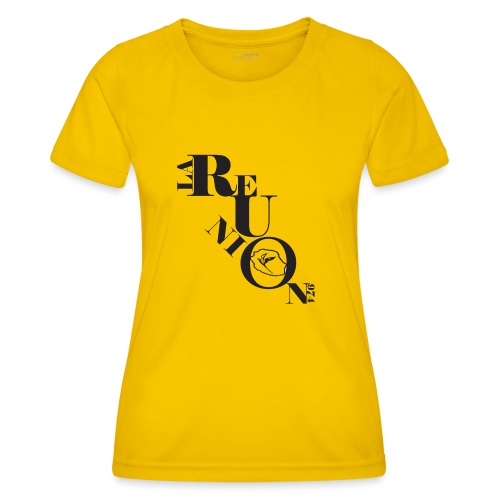 Ecriture Réunion + dessin Paille en queue - T-shirt sport Femme