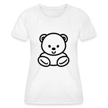 Teddybär - Frauen Funktions-T-Shirt - Weiß - Vorne - AI Model Female 172 dark (172cm)