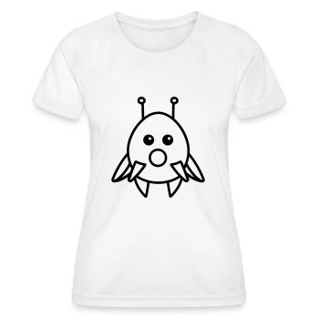 soucoupe volante - T-shirt sport Femme - blanc - Devant - AI Model Female 172 dark (172cm)