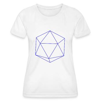 Himmlischer Ikosaeder - Frauen Funktions-T-Shirt - Weiß - Vorne - AI Model Female 172 dark (172cm)