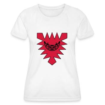 drapeau blason ville de kiel Allemagne - T-shirt sport Femme - blanc - Devant - AI Model Female 172 dark (172cm)