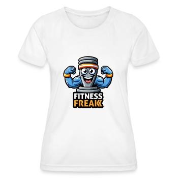 Fitness-Protein-Shake - Frauen Funktions-T-Shirt - Weiß - Vorne - AI Model Female 172 dark (172cm)