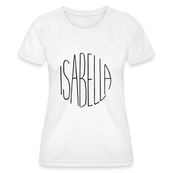 Isabella - Women's Functional T-Shirt - white - Front - AI Model Female 172 dark (172cm)