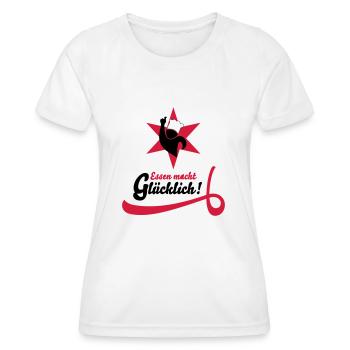 essen - Frauen Funktions-T-Shirt - Weiß - Vorne - AI Model Female 172 dark (172cm)