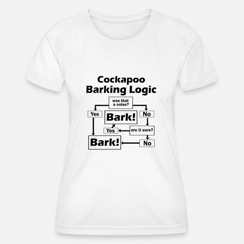 Cockapoo Logic - Women's Functional T-Shirt - white