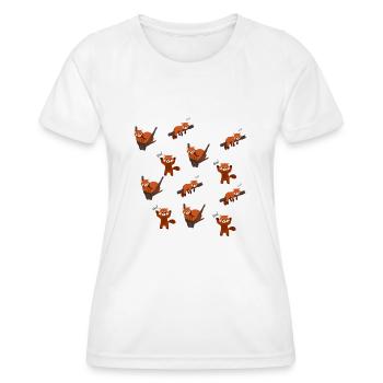 Roter Panda - Frauen Funktions-T-Shirt - Weiß - Vorne - AI Model Female 172 dark (172cm)