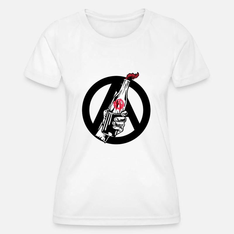Anarquía - Camiseta funcional para mujeres - blanco
