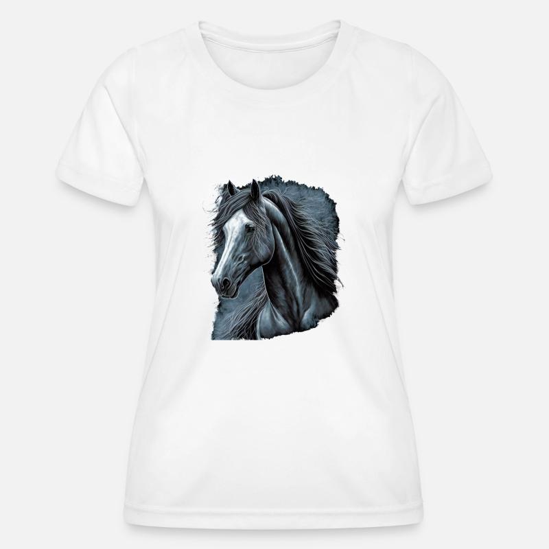 Horse - Women's Functional T-Shirt - white