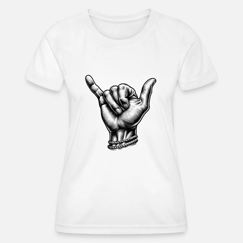 Relax Surfer Hand - Women's Functional T-Shirt - white