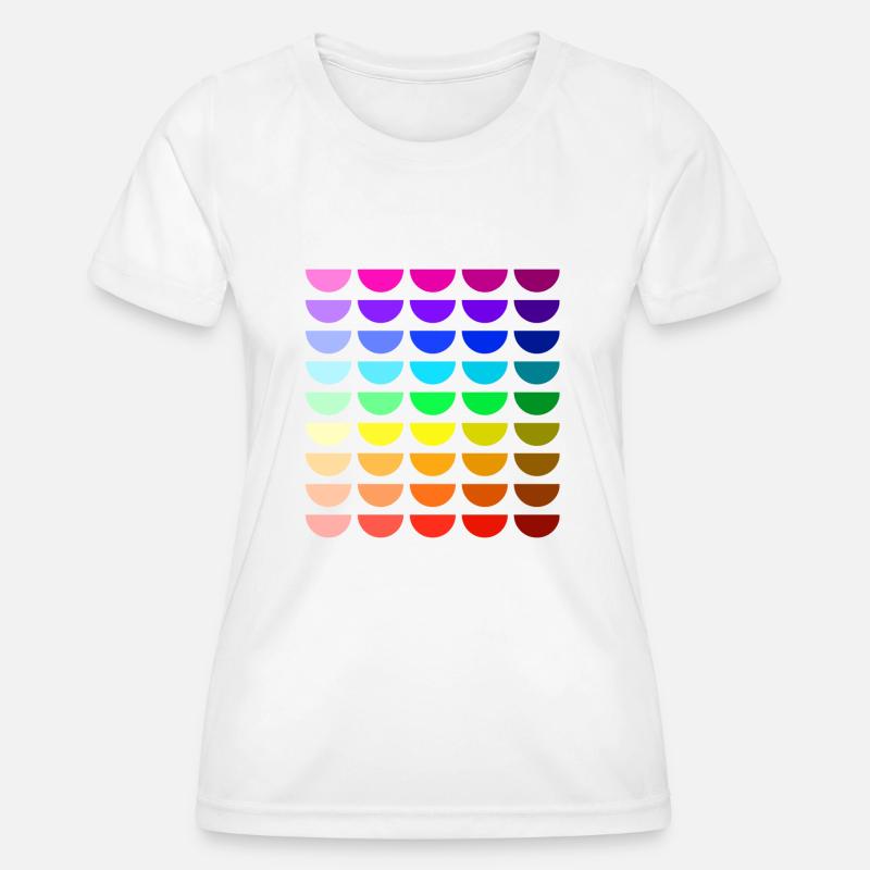 Rainbow smiles - Women's Functional T-Shirt - white