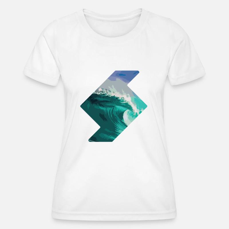 Ocean wave - Women's Functional T-Shirt - white