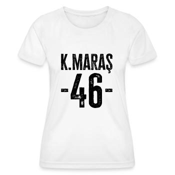 Kahramanmaraş 46 – Geschichte aus Türkiye - Frauen Funktions-T-Shirt - Weiß - Vorne - AI Model Female 172 dark (172cm)