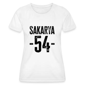 Sakarya 54 – Geschichte und Kultur aus Türkiye - Frauen Funktions-T-Shirt - Weiß - Vorne - AI Model Female 172 dark (172cm)