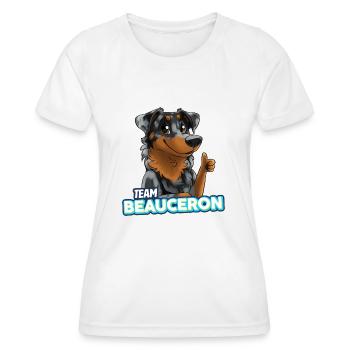 TEAM Beauceron - Arlequin - T-shirt sport Femme - blanc - Devant - AI Model Female 172 dark (172cm)