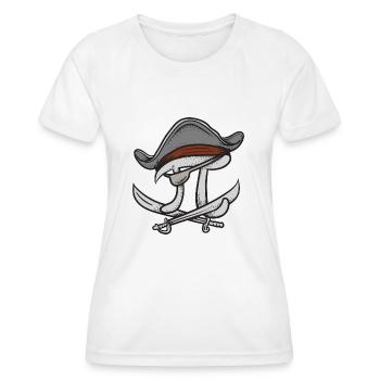 Pi bewertet Piraten - Frauen Funktions-T-Shirt - Weiß - Vorne - AI Model Female 172 dark (172cm)