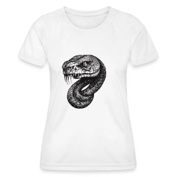 Snake - Frauen Funktions-T-Shirt - Weiß - Vorne - AI Model Female 172 dark (172cm)