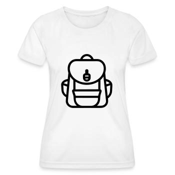 Backpack - Women's Functional T-Shirt - white - Front - AI Model Female 172 dark (172cm)