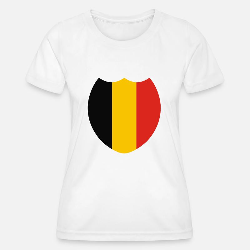 Belgium (V) - Women's Functional T-Shirt - white