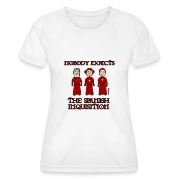 Enquête espagnole - T-shirt sport Femme - blanc - Devant - AI Model Female 172 dark (172cm)