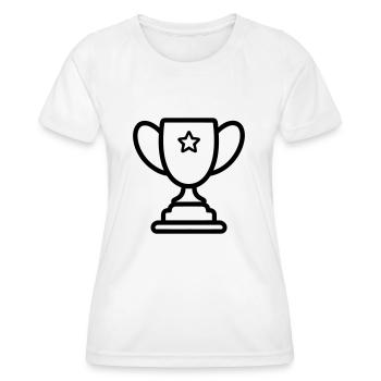 Trophäe - Frauen Funktions-T-Shirt - Weiß - Vorne - AI Model Female 172 dark (172cm)