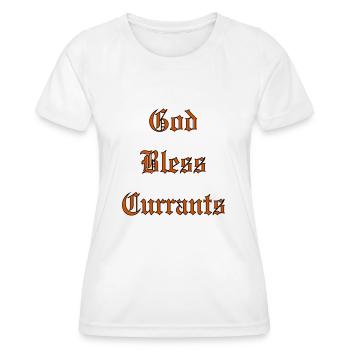 GodBlessGroseilles - T-shirt sport Femme - blanc - Devant - AI Model Female 172 dark (172cm)