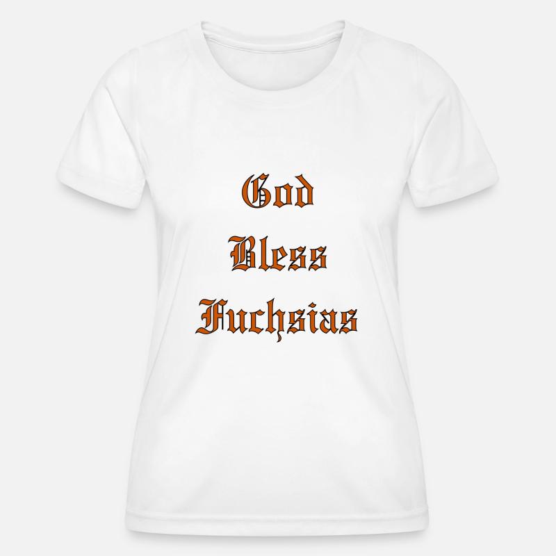 GodBlessFuchsias - Women's Functional T-Shirt - white