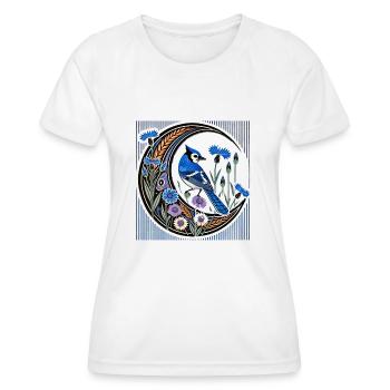 Bluejay - Frauen Funktions-T-Shirt - Weiß - Vorne - AI Model Female 172 dark (172cm)