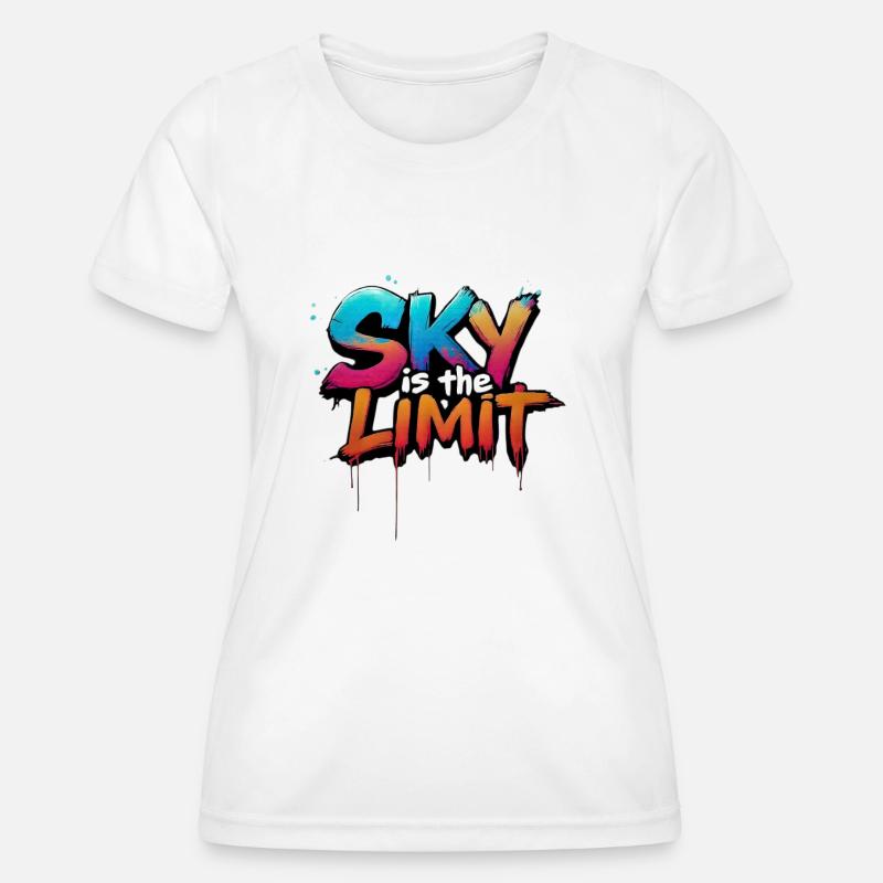 sky is the limit - Women's Functional T-Shirt - white