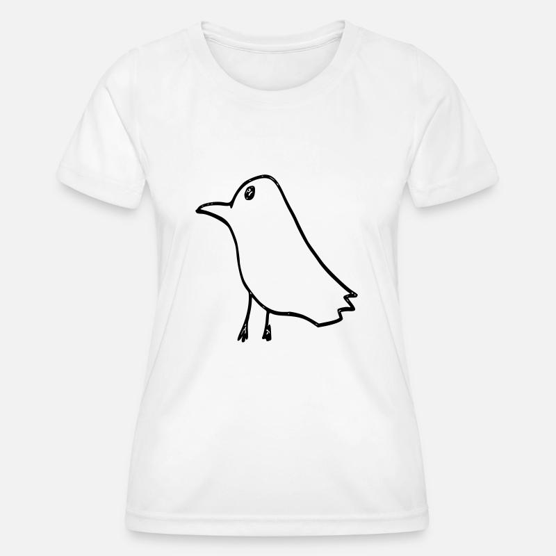 raven - Women's Functional T-Shirt - white