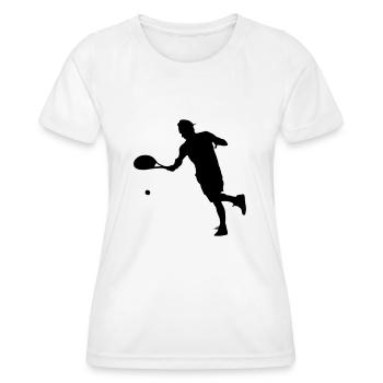 tennis spieler - Frauen Funktions-T-Shirt - Weiß - Vorne - AI Model Female 172 dark (172cm)