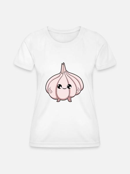 Knoblauch - Frauen Funktions-T-Shirt - Weiß