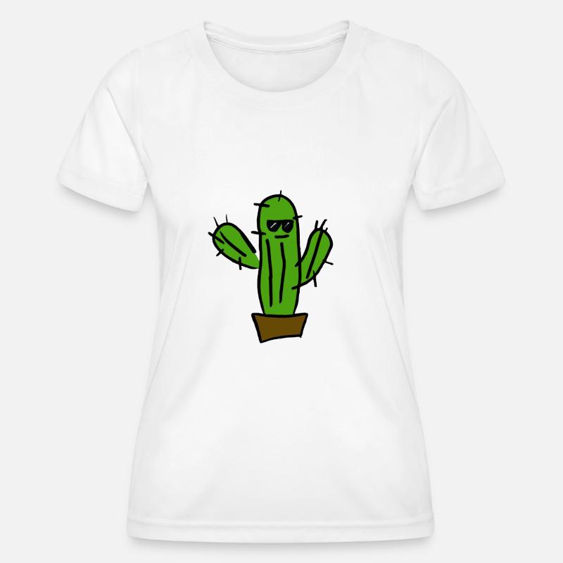 Cool cactus - Women's Functional T-Shirt - white