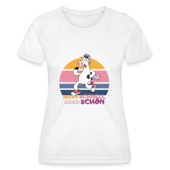 Laufshirt Thema Hindernislauf mud muddy run lauf - Frauen Funktions-T-Shirt - Weiß - Vorne - AI Model Female 172 dark (172cm)