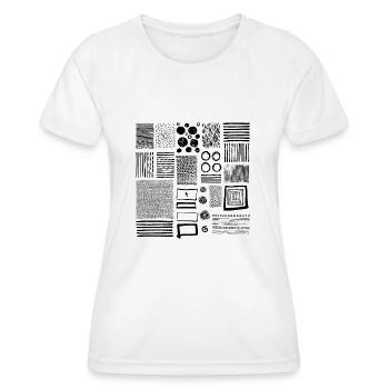Graphic - Women's Functional T-Shirt - white - Front - AI Model Female 172 dark (172cm)