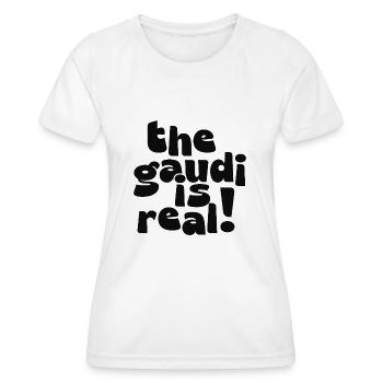 Le Gaudí est réel - T-shirt sport Femme - blanc - Devant - AI Model Female 172 dark (172cm)