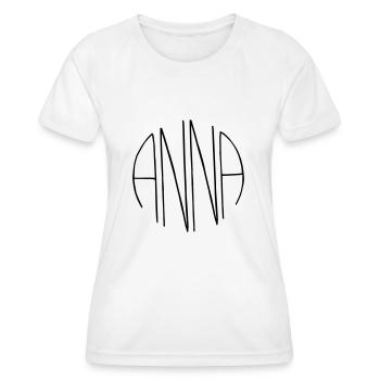 Anna gift - Women's Functional T-Shirt - white - Front - AI Model Female 172 dark (172cm)