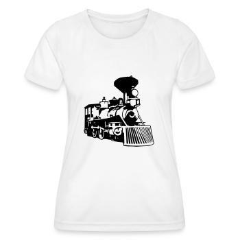 locomotive - T-shirt sport Femme - blanc - Devant - AI Model Female 172 dark (172cm)