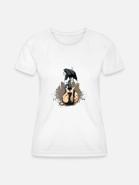 broken guitar - Frauen Funktions-T-Shirt - Weiß
