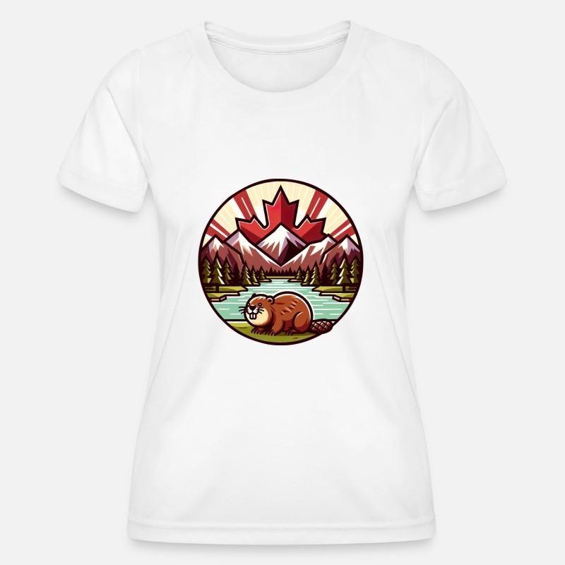 Canada Bieber 3 - Women's Functional T-Shirt - white