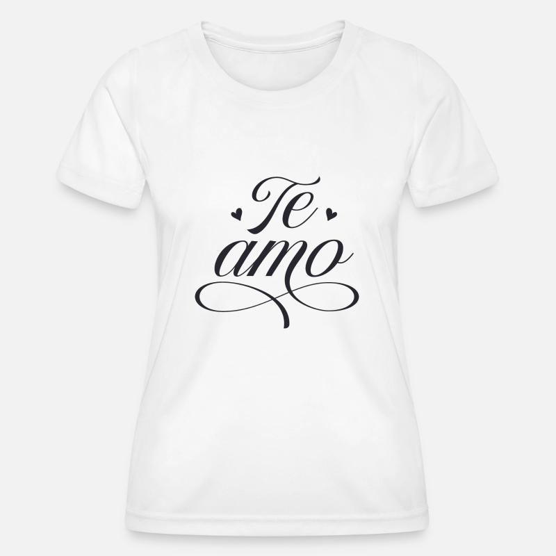 Te amo - Women's Functional T-Shirt - white